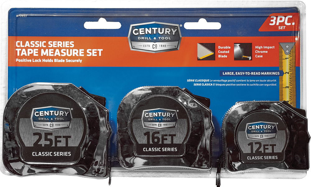 Classic Series Tape Measure Set, 3 Piece