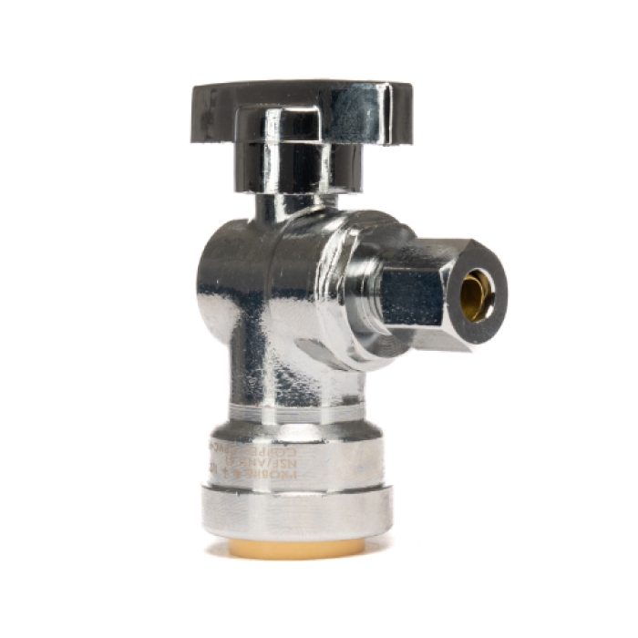 0.5 in. Push Fittings 0.25 in. OD Competitive Angle Valve