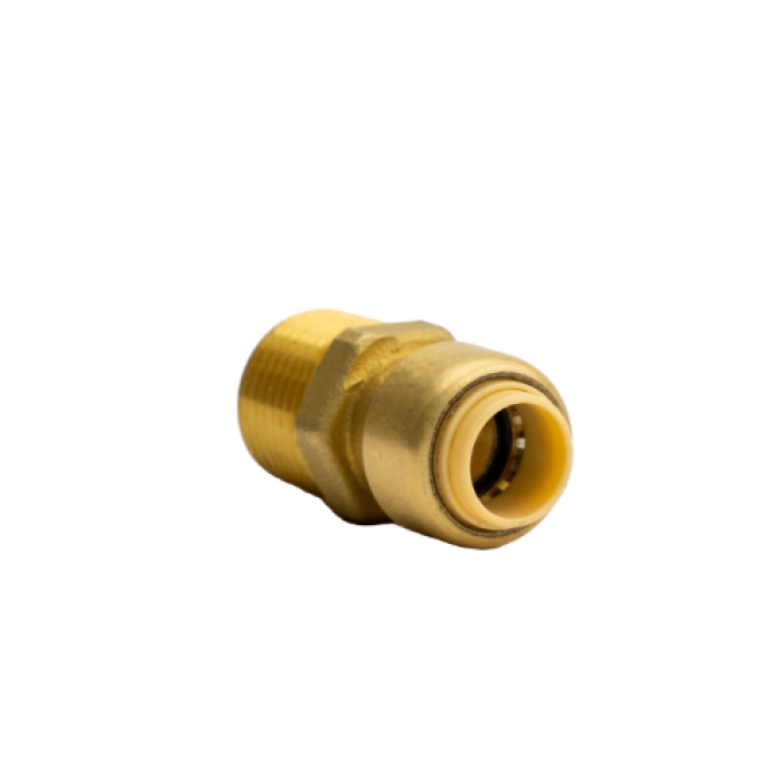 0.37 in. Push Fittings 0.5 in. MNPT Straight Adapter