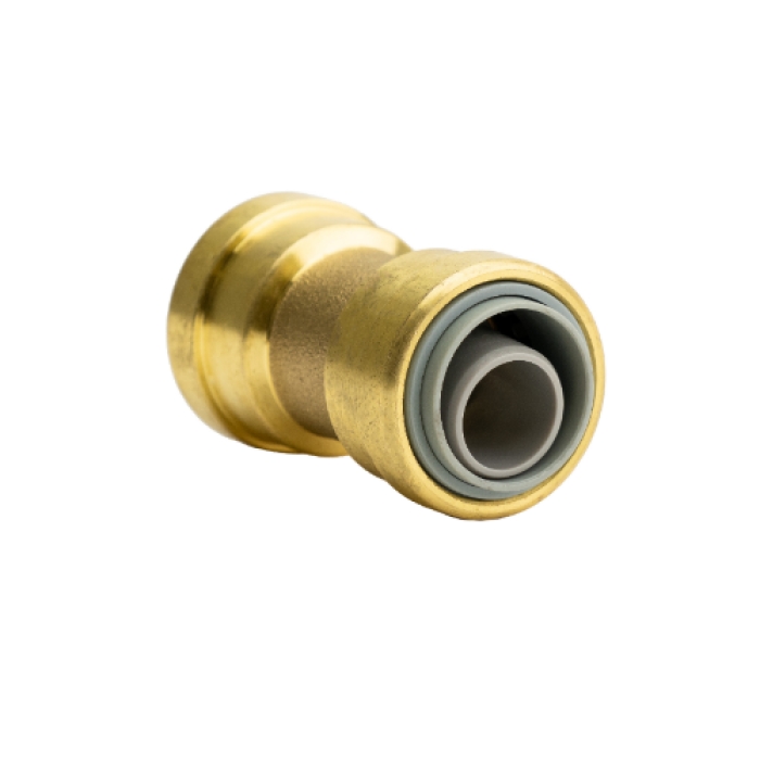 3/4in Push-to-Connect x 3/4in Push-to-Connect Brass Polybutylene Transition Coupling Fitting