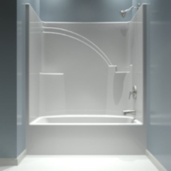 Tub & Shower - White - 60in.x33in. - Right Hand Drain - Slip Resistant