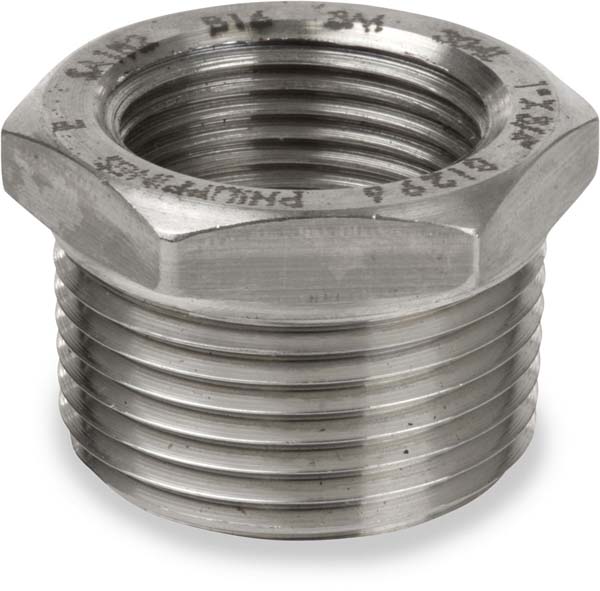 Anderson Metals 62504BAG 0.5 x 0.25 in. Stainless Steel Hexagon Bushing