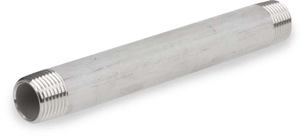 2.75 x 2 in. Stainless Steel Pipe Fitting E Nipple Joint
