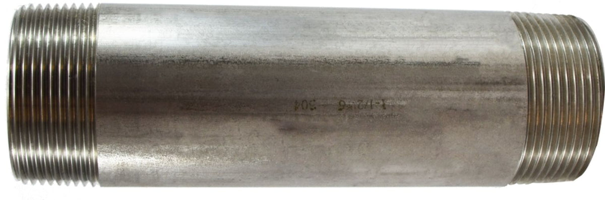 Anderson Metals 48144BAG 1.5 x 3.5 in. 2 S40 304 Stainless Steel Nipple