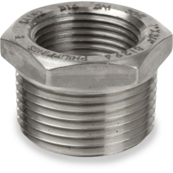Anderson Metals 62529BAG 2 x 1 in. , No. 150 304 4 Threaded Hex Bushing