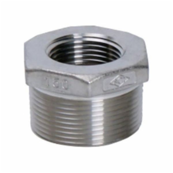 0.75 x 0.5 in. Stainless Steel Hexagon Bushing