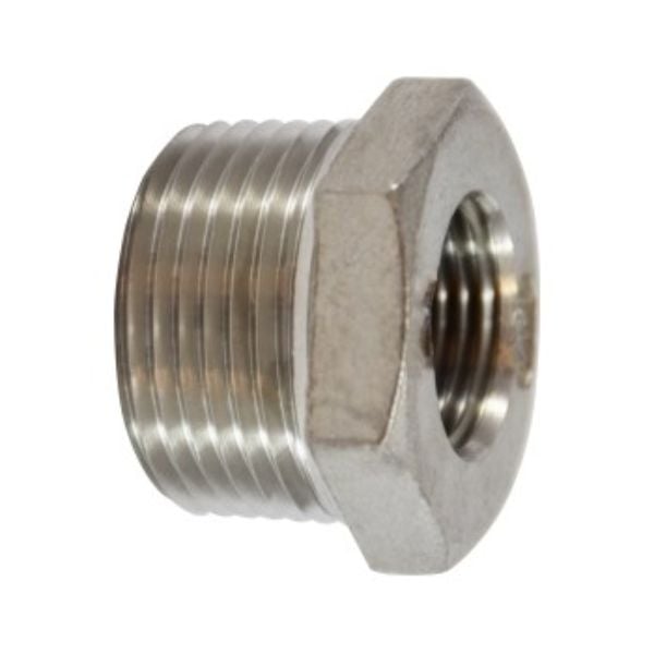 Anderson Metals 62505B 0.5 x 0.375 in. 304 Stainless Steel 150 lbs Hexagon Bushing, Galvanized