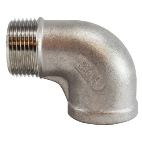 0.75 in. 90 Deg 150 lbs Stainless Steel 304 Street Elbow, Galvanized