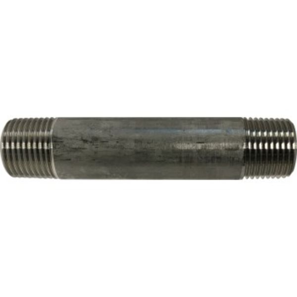 Picture of Anderson Metals 48048B 0.375 x 5 in. S40 Stainless Steel 304 Pipe E Nipple