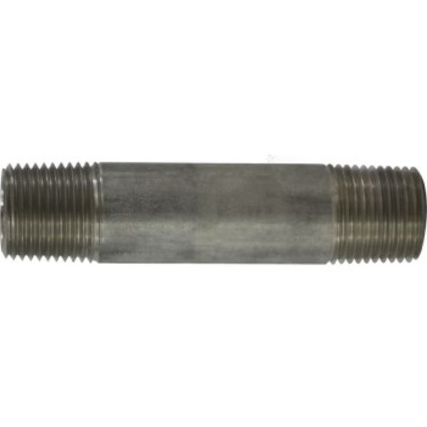 Anderson Metals 48064B 0.5 x 3 in. Schedule 40 Stainless Steel 304 Pipe Nipple