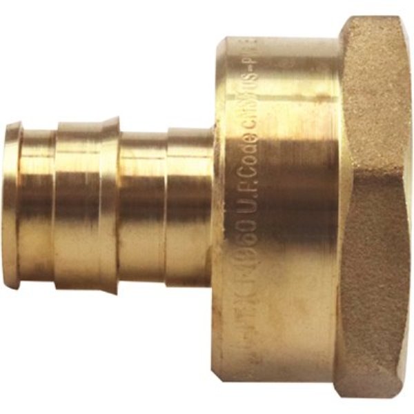 0.5 in. Pex-A Barb & 0.75 FNPT Reducing Female Adapter - Brass