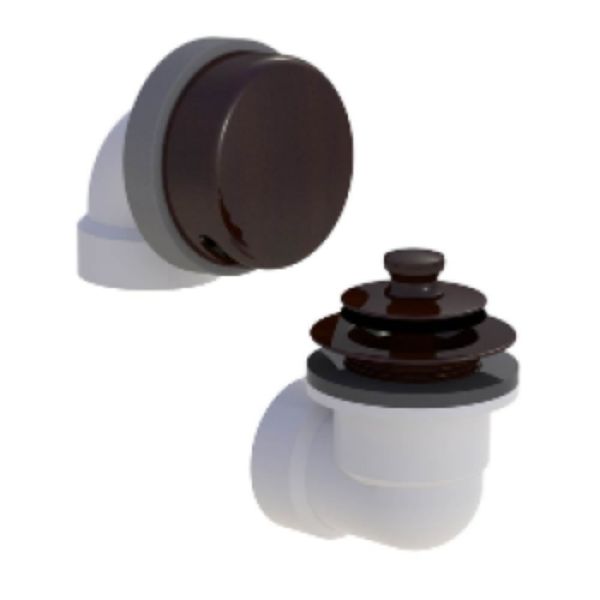 901 Solvent Weld Bath Waste Half Kit, Matte Black