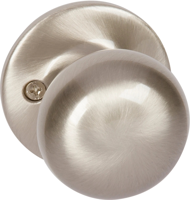Saxon Combo Vis Pack Knob, Satin Nickel
