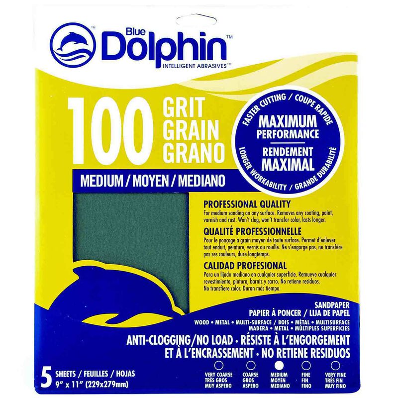 No Load Grit Anti-Cloggins Sand Paper - Pack of 5
