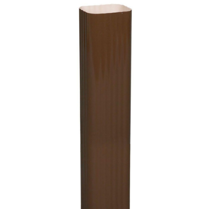 3EXTRTB 2 x 3 x 15 in. Aluminum Downspout Extension, Brown -  Spectra Gutter Systems