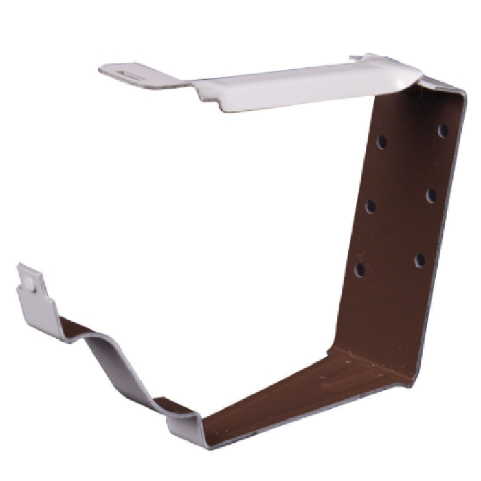 K Style Wht Aluminum Snap-Lok Gutter Hanger Bracket,4PK