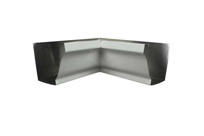 5'' Aluminum White Mitre Gutter Inside Corner