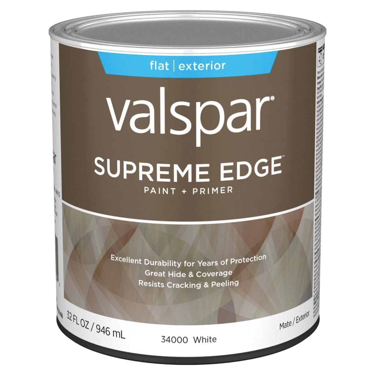 028.0034000.005 1 qt. Supreme Acrylic Latex House & Trim Paint, White -  Valspar