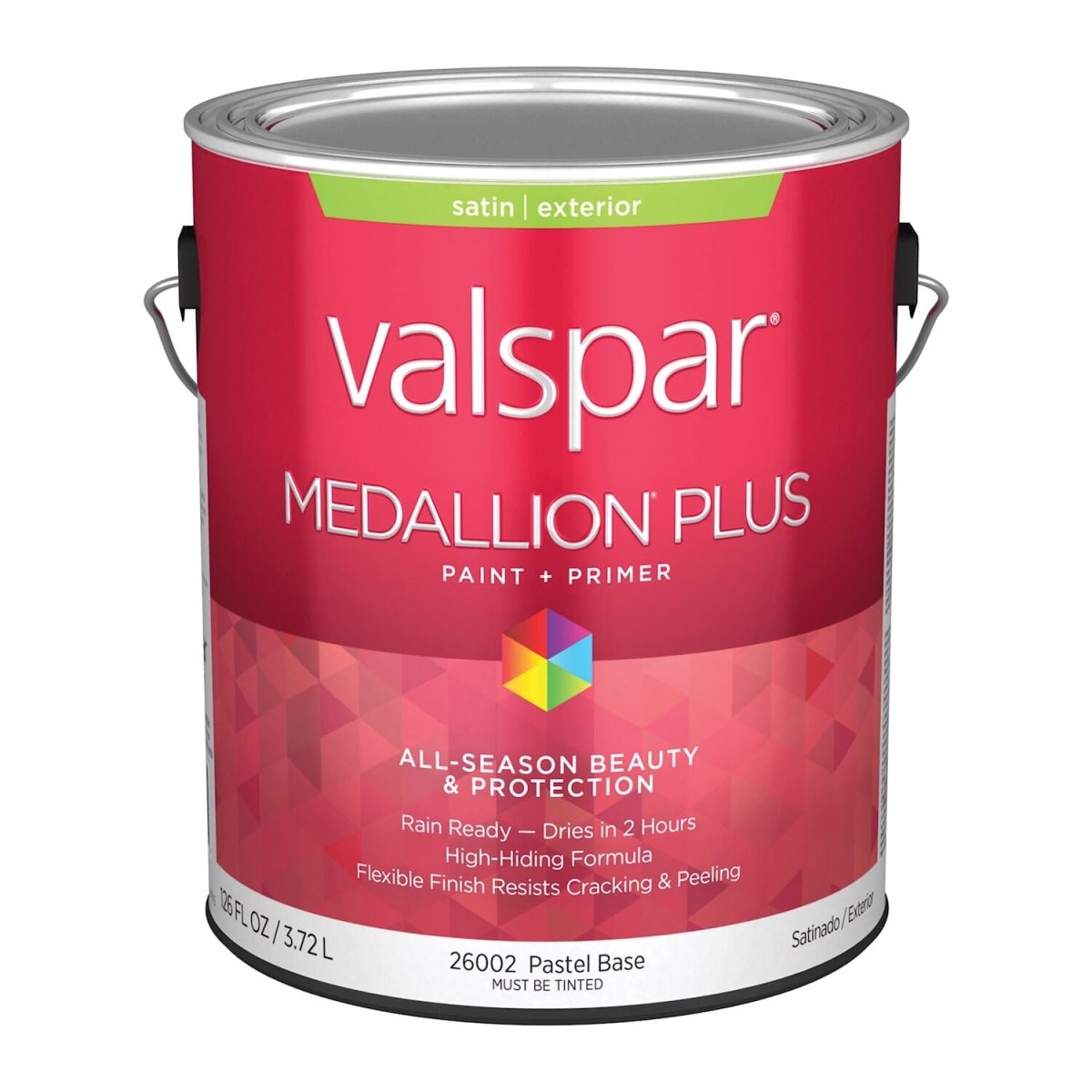 028.0026002.007 1 gal Medallion Acrylic Latex House Trim Paint & Primer, Pastel - Pack of 4 -  Valspar