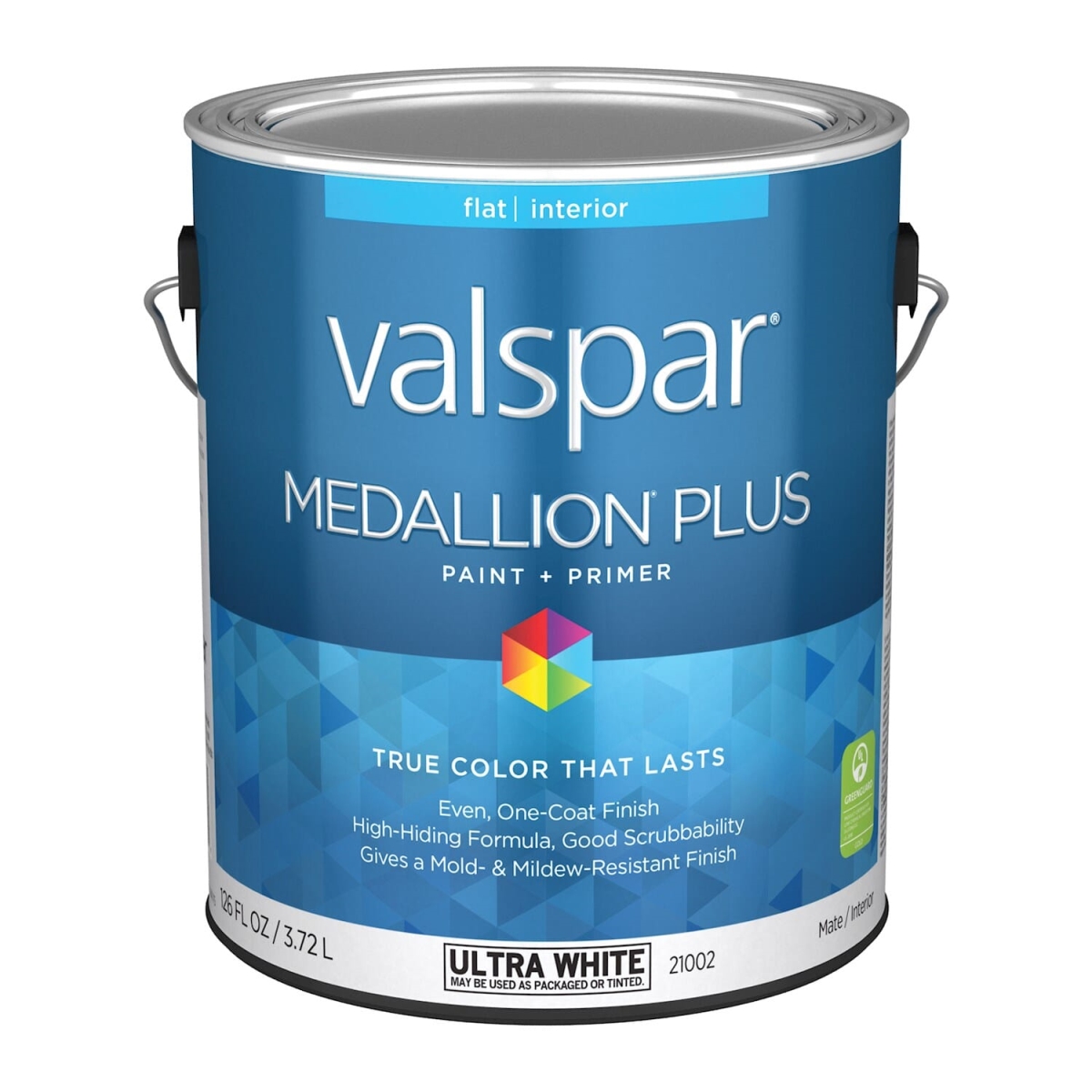 028.0021002.007 1 gal Medallion Plus Acrylic Latex All Purpose Paint, White -  Valspar