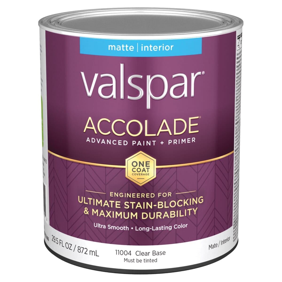 1 qt. Accolade Acrylic Latex All Purpose Paint, Matte & Clear