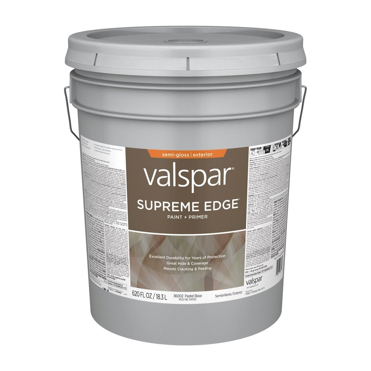 028.0036002.008 5 gal Supreme Acrylic Latex House Trim Paint & Primer, Neutral & Pastel -  Valspar