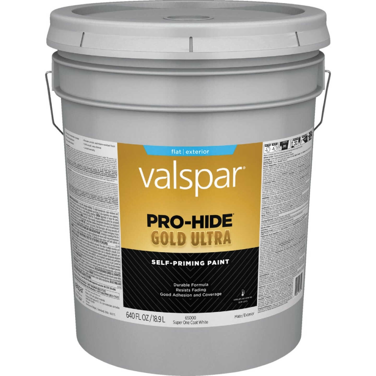 5 gal Interior Flat Super White Pail Paint