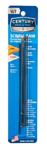 4234 Scroll Saw Blade 15T Pinned Reg Tooth