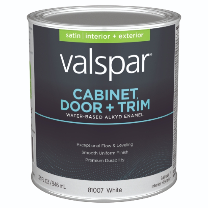 Enamel Cabinet Door Trim, Satin White