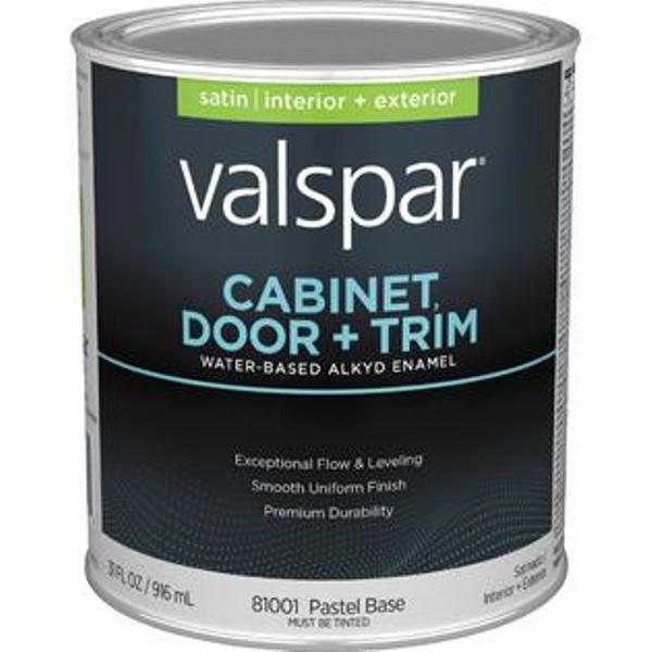 1 qt. Cabinet Door & Trim Satin Enamel - Pastel Base