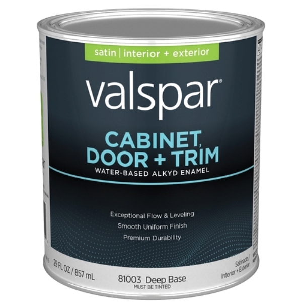 1 qt. Cabinet Door & Trim Satin Enamel - Deep Base