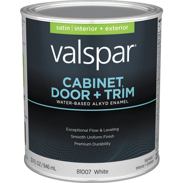 1 qt. Enamel Cabinet & Door & Trim Paint, Satin