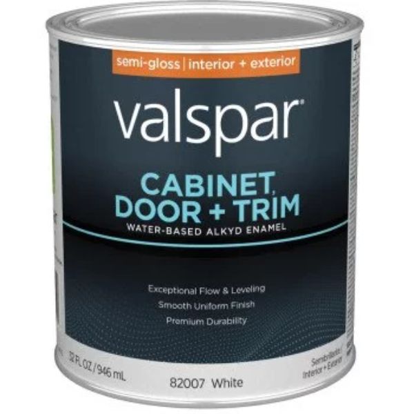 1 qt. Enamel Cabinet & Door & Trim Paint, White