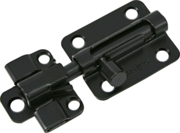 2.5 in. Ajustlock Barrel Bolt, Black