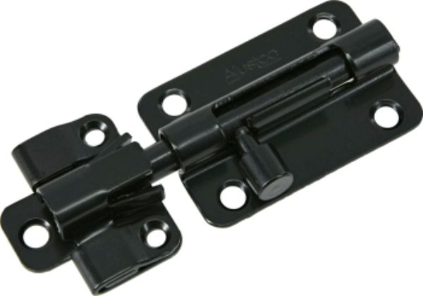 3 in. Ajustlock Barrel Bolt, Black