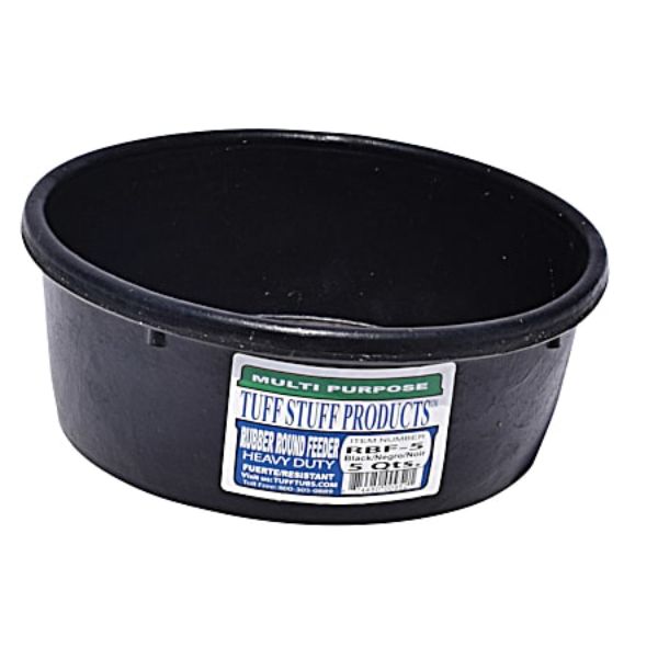 Picture of Tuff Stuff Products RBF-5 5 qt. Rubber Round Feeder