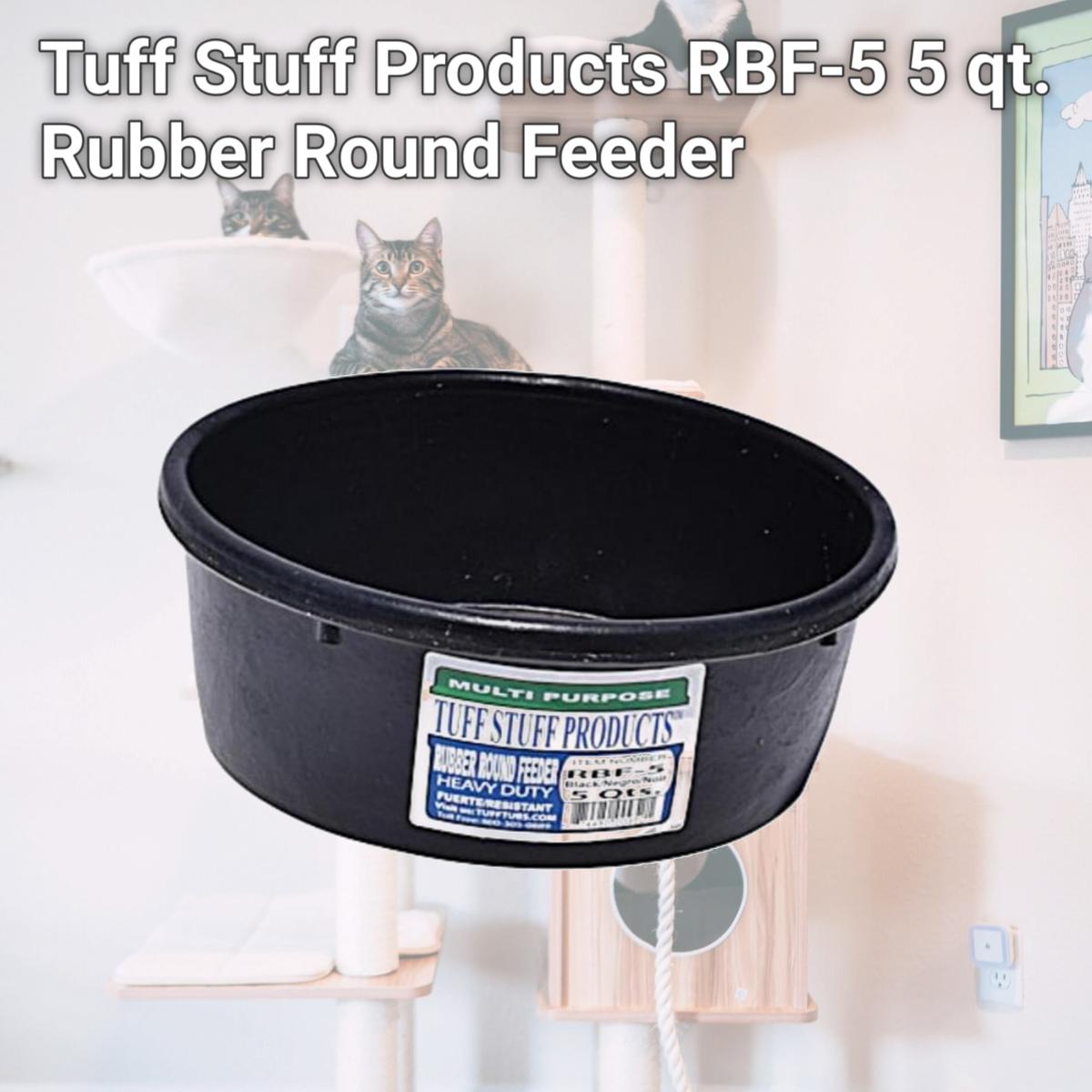 Picture of Tuff Stuff Products RBF-5 5 qt. Rubber Round Feeder
