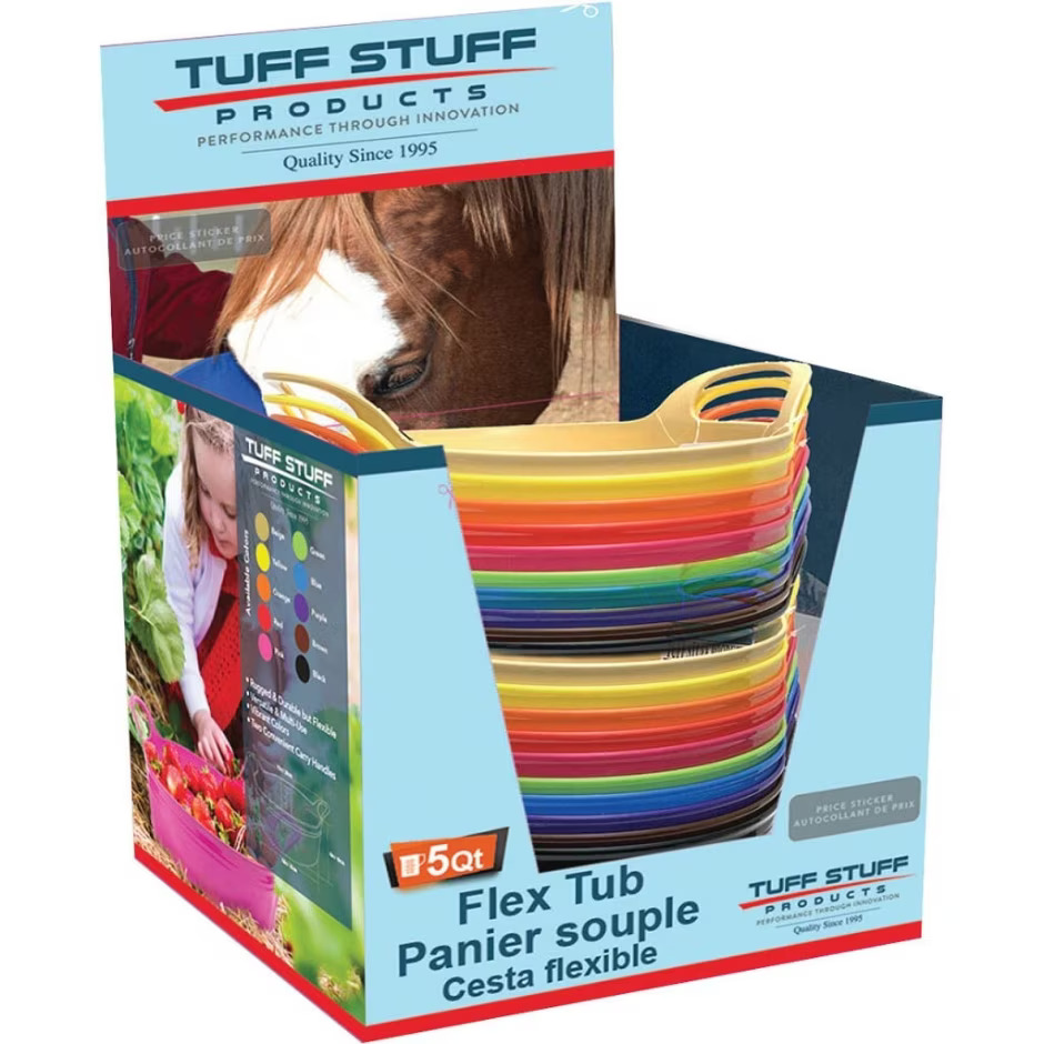 Picture of Tuff Stuff Products FLEX-SK4 5 qt. Flex Display Pan Tub Assortment, Vibrant - 20 Piece