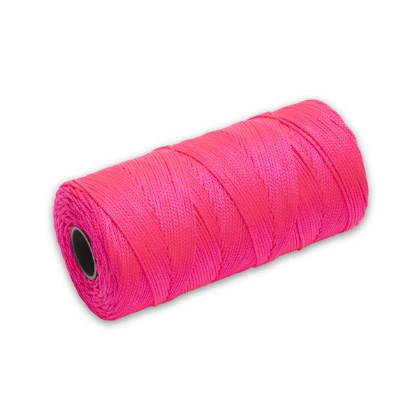 250 ft. Braided Nylon Mason Line, Fluorescent Pink