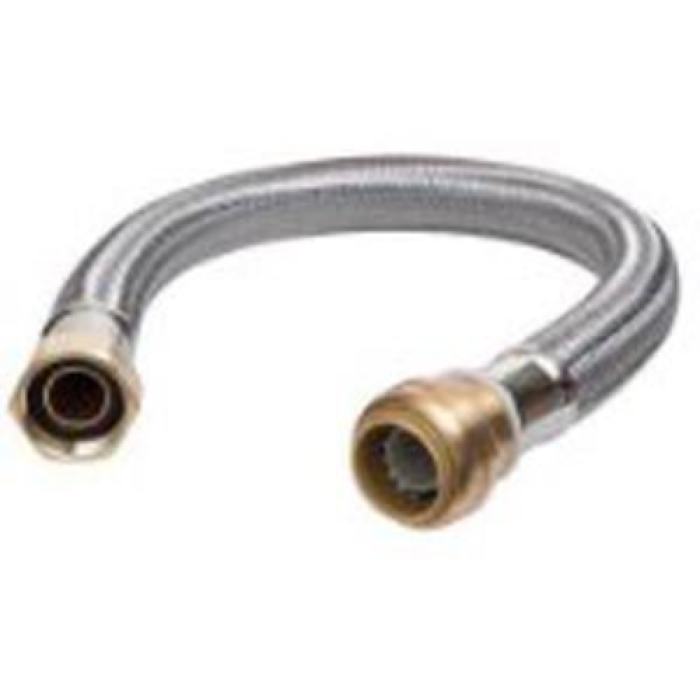 18 in. Stainless Steel Braided Water Heater Connector