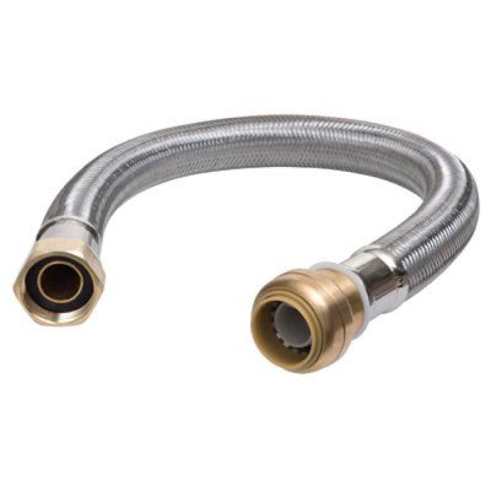 24 in. Stainless Steel Braided Water Heater Connector