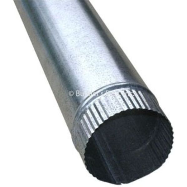4 in. x 2 ft. V040 0.016 Aluminum Rigid Pipe