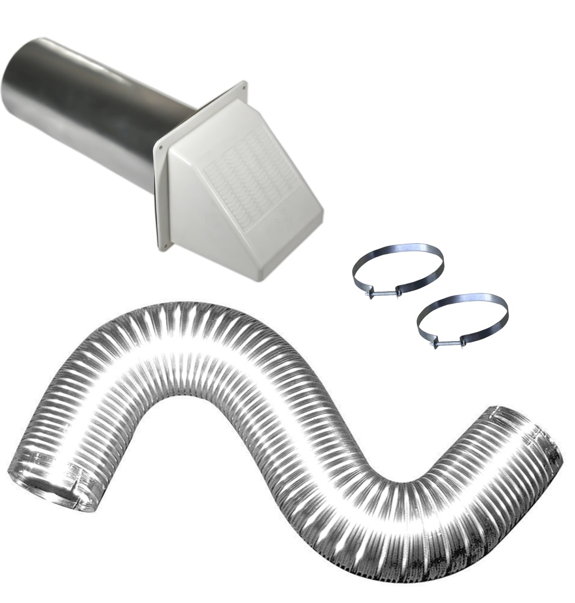 Picture of Builders Best 111405 WHKV220 PML329 Louv Hd Dryer Vent Kit, White