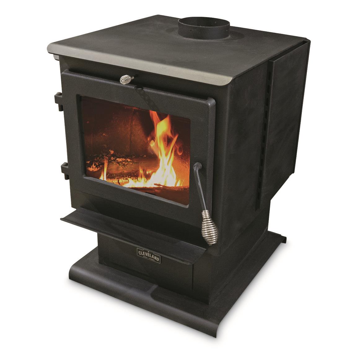 Picture of Enerco Group & Mr Heater F500110 2500 Sq. ft. Medium Wood Stove&#44; Black