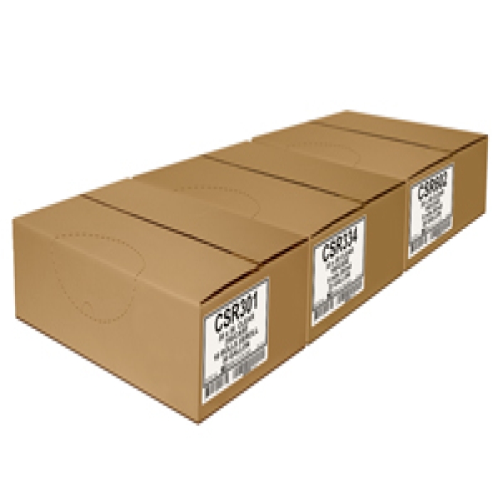 CSR334 2 Mil, 33 gal Roll Trash Can Liner, Clear - 100 Count