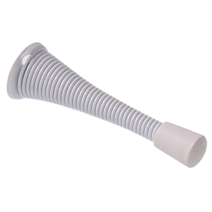 Prevent Damage Spring Door Stop, White - 2 Piece