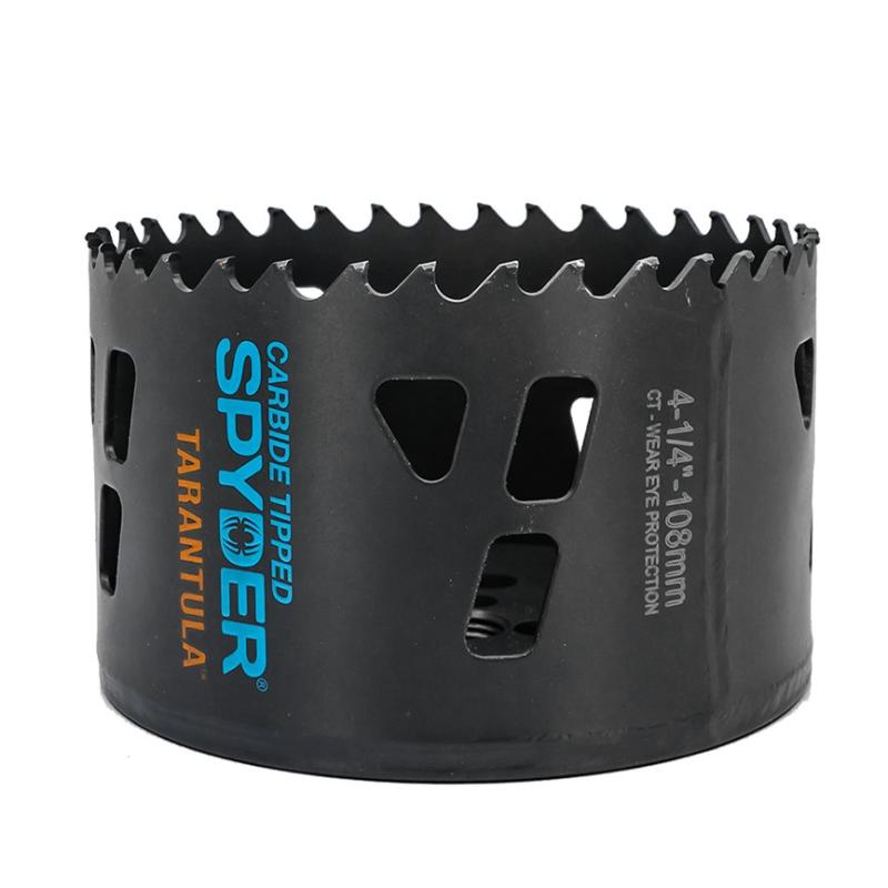 4.25 in. Carbide-Tipped Non-Arbored Hole Saw, Black