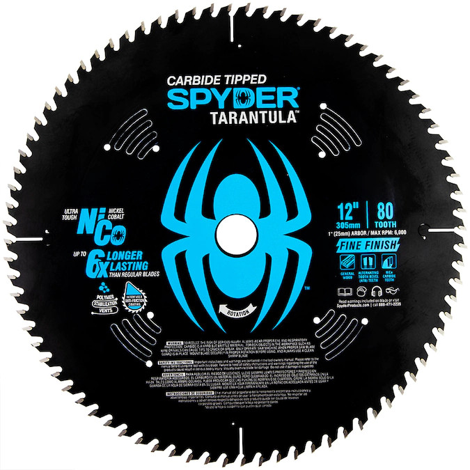 12 in. 80-Tooth NiCo Carbide Tipped Fine Finish Saw Blade