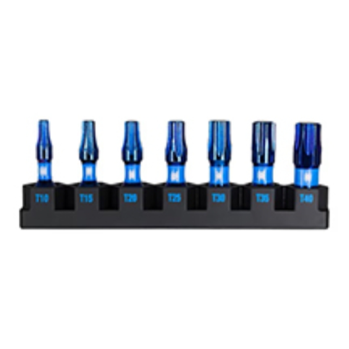 Spyder Impact Driver Torx Bit Set, T10 - T40, 7 Pieces - 19067