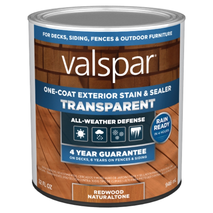 One-Coat Transparent Stain & Sealer, Red Naturaltone